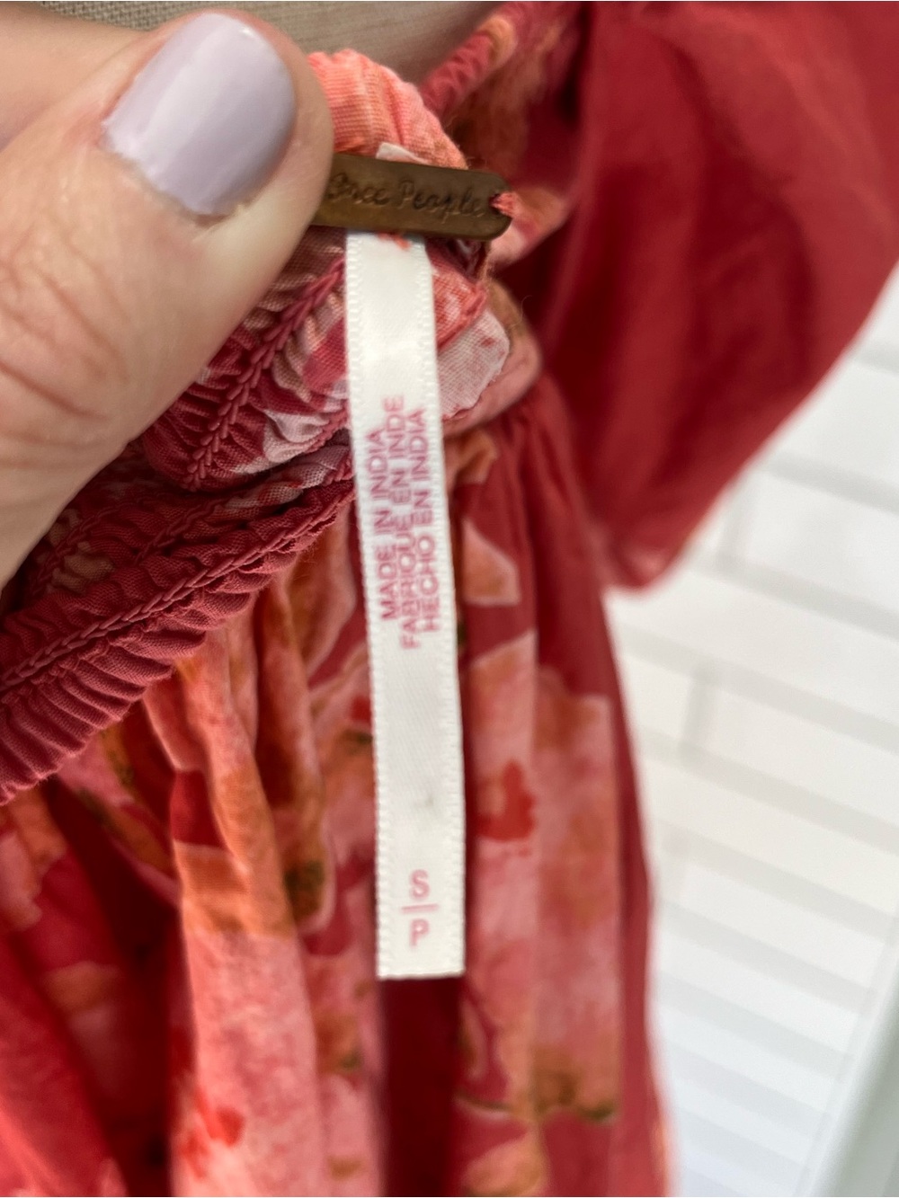 Free People Peony Babydoll Puff Sleeve Dress in Peony - Picture 2 of 5